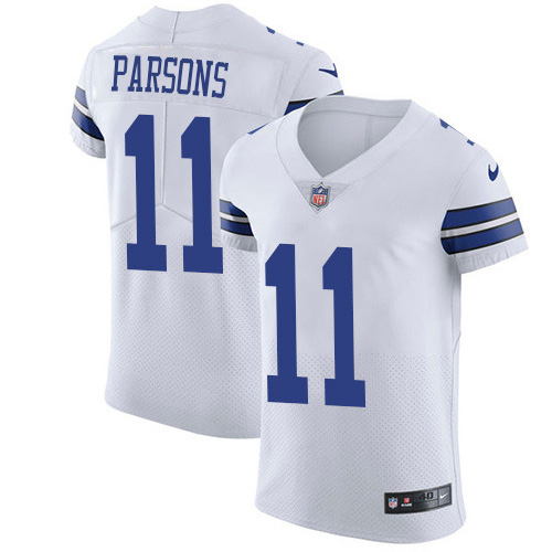 Cowboys #11 Micah Parsons White Men's Stitched New Elite Jersey