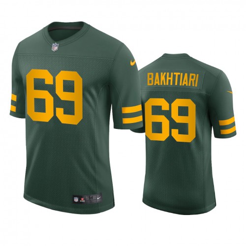 Green Bay Green Bay Packers #69 David Bakhtiari Men's Alternate Vapor Limited Player Jersey - Green Men's