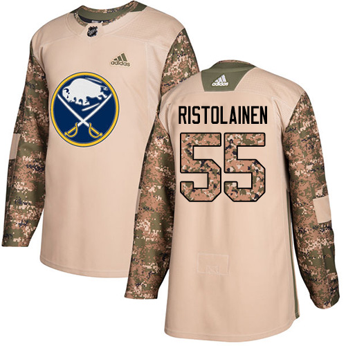 Adidas Buffalo Sabres #55 Rasmus Ristolainen Camo Authentic 2017 Veterans Day Youth Stitched Jersey Youth