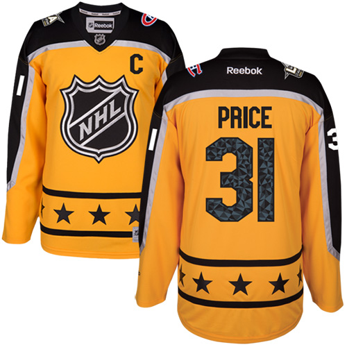 Montreal Canadiens #31 Carey Price Yellow 2017 All-Star Atlantic Division Stitched Jersey Men's