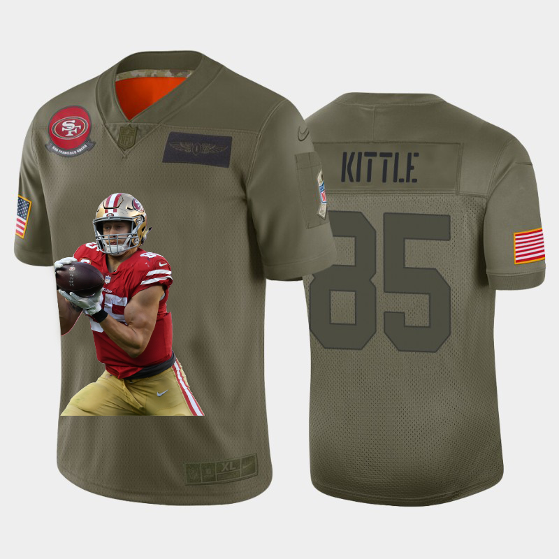 San Francisco 49ers #85 George Kittle Team Hero 3 Vapor Limited Jersey Camo