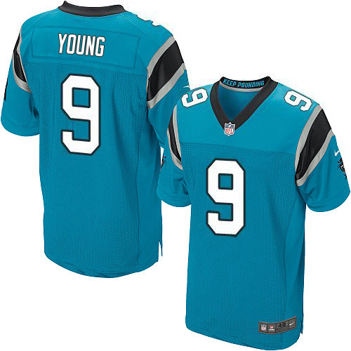 Panthers #9 Bryce Young Blue Alternate Men's Stitched New Elite Jersey