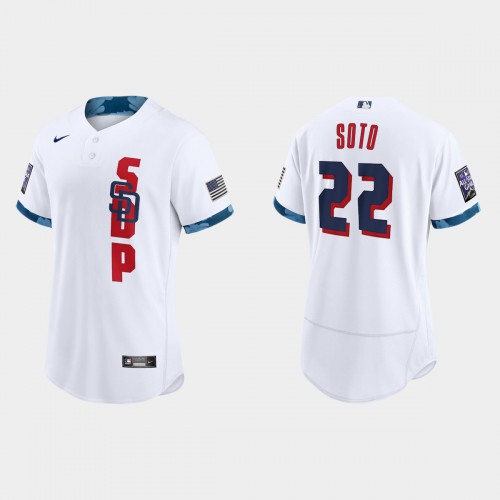 San Diego San Diego Padres #22 Juan Soto 2021 All Star Game Authentic White Jersey Men's