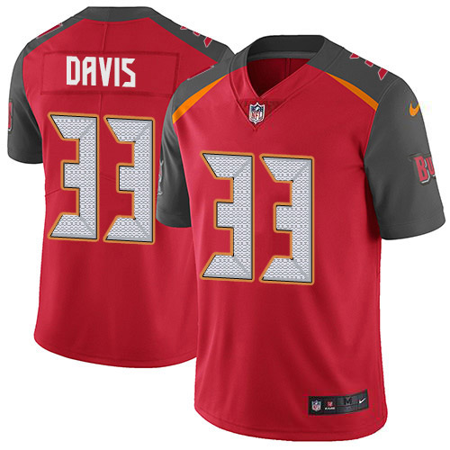 Tampa Bay Buccaneers #33 Carlton Davis III Red Team Color Youth Stitched Vapor Untouchable Limited Jersey Youth