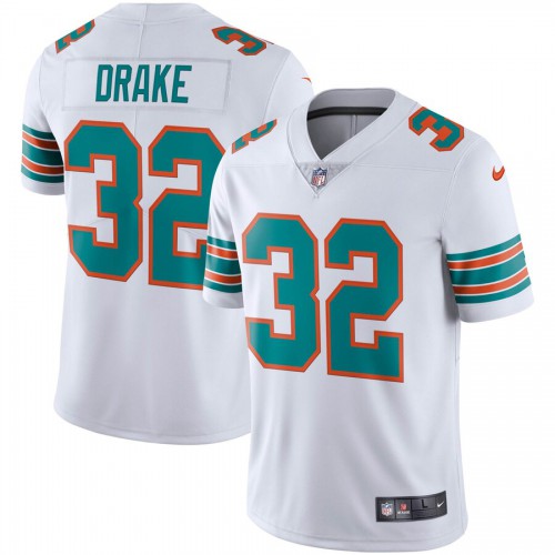 Miami Dolphins #32 Kenyan Drake White Men's Alternate Stitched Vapor Untouchable Limited Jersey Men's