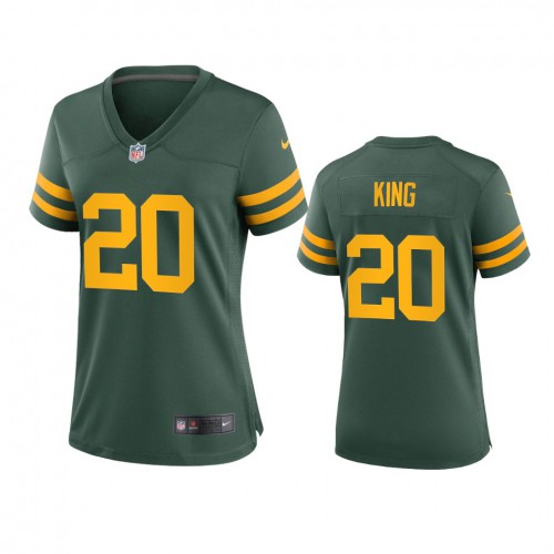 Green Bay Green Bay Packers #20 Kevin King Women's Alternate Game Player Jersey - Green Womens