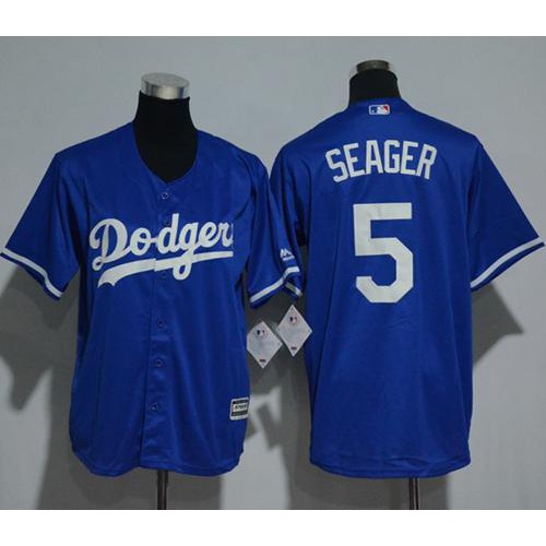 Los Angeles Dodgers #5 Corey Seager Blue Cool Base Stitched Youth Jersey Youth