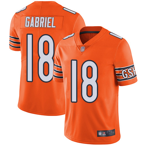 Chicago Bears #18 Taylor Gabriel Orange Youth Stitched Limited Rush Jersey Youth