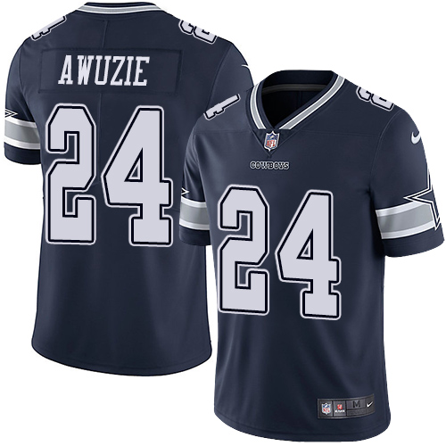 Dallas Cowboys #24 Chidobe Awuzie Navy Blue Team Color Youth Stitched Vapor Untouchable Limited Jersey Youth