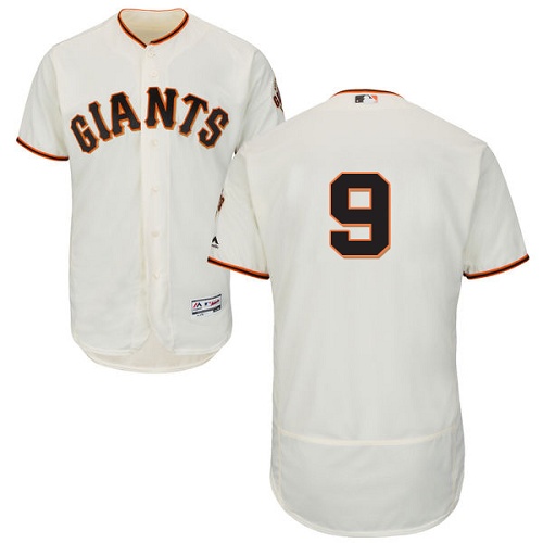 San Francisco Giants #9 Brandon Belt Cream Flexbase Authentic Collection Stitched Jersey Men's