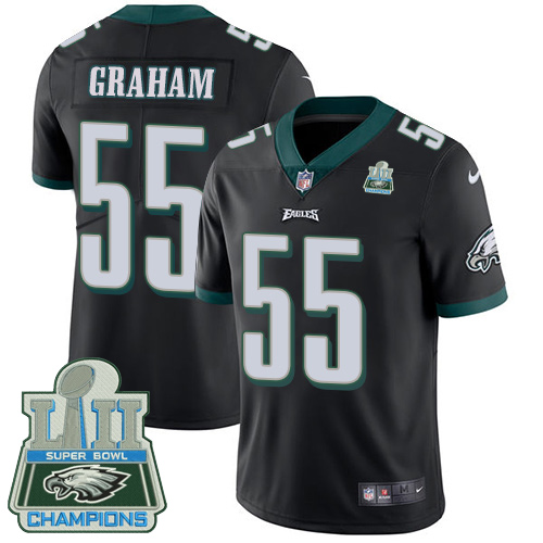 Eagles #55 Brandon Graham Black Alternate Super Bowl LII Champions Men's Stitched Vapor Untouchable Limited Jersey