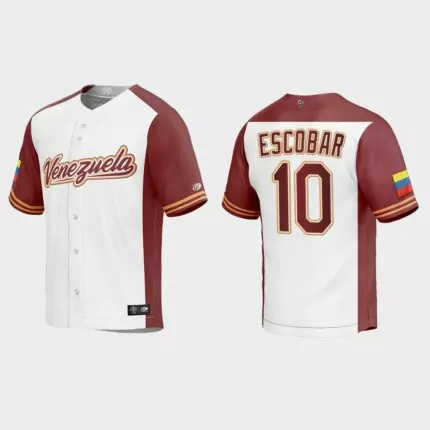 Eduardo Escobar Venezuela Baseball 2023 World Baseball Classic Replica Jersey – White