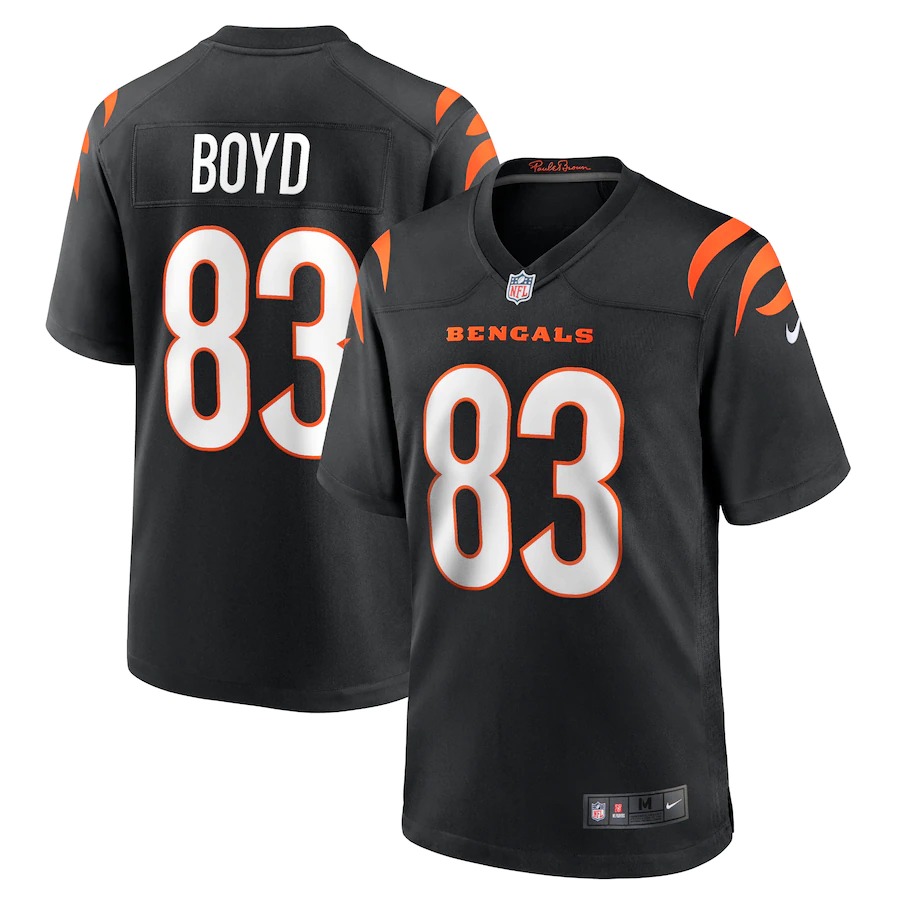 Cincinnati Bengals #83 Tyler Boyd Black Youth Game Jersey