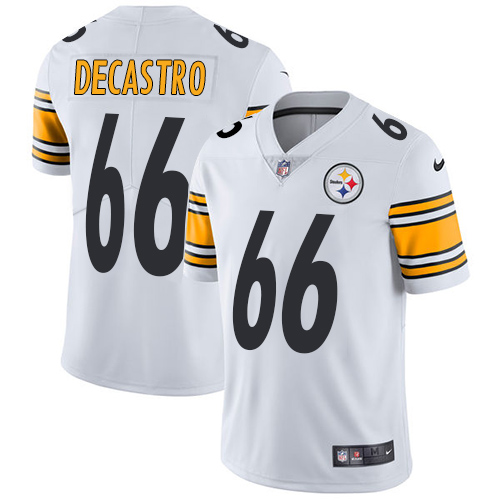Pittsburgh Steelers #66 David DeCastro White Youth Stitched Vapor Untouchable Limited Jersey Youth