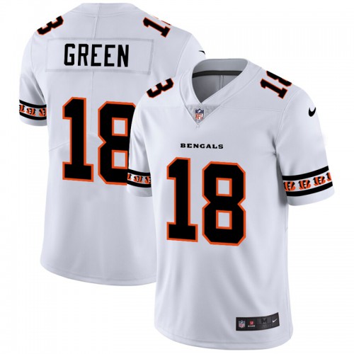 Cincinnati Cincinnati Bengals #18 A.J. Green White Team Logo Vapor Limited Jersey Men's