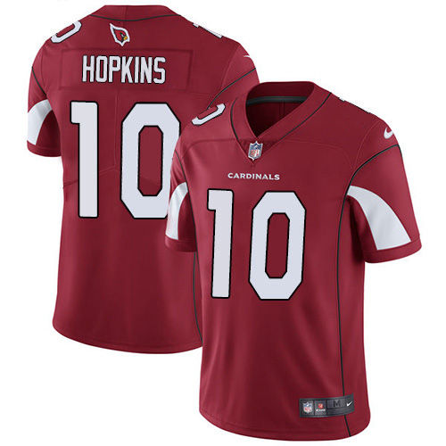 Cardinals #10 DeAndre Hopkins Red Team Color Youth Stitched Vapor Untouchable Limited Jersey