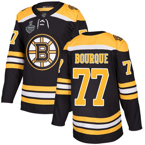 Adidas Boston Bruins #77 Ray Bourque Black Home Authentic Stanley Cup Final Bound Stitched Jersey Men's