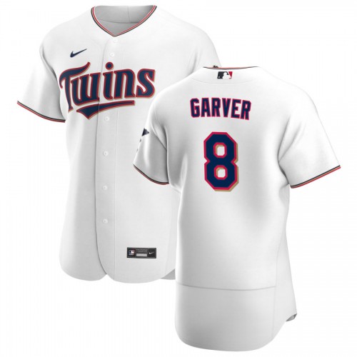 Minnesota Minnesota Twins #8 Mitch Garver Men's White Home 2020 Authentic Player Jersey Men's