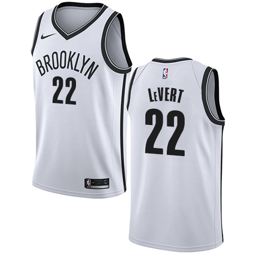 Brooklyn Nets #22 Caris LeVert White Swingman Association Edition Jersey Mens