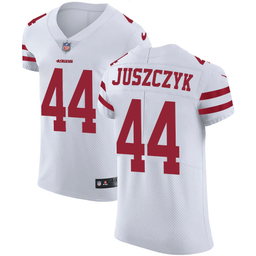 49ers #44 Kyle Juszczyk White Men's Stitched Vapor Untouchable Elite Jersey