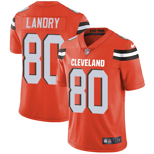 Browns #80 Jarvis Landry Orange Alternate Youth Stitched Vapor Untouchable Limited Jersey