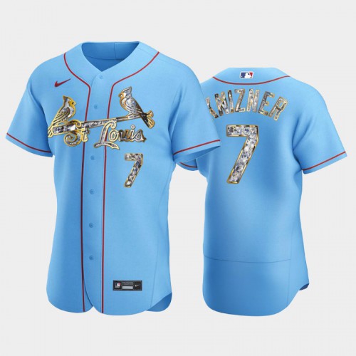 St.Louis St.Louis Cardinals #7 Andrew Knizner Men's Diamond Edition Jersey - Blue Men's