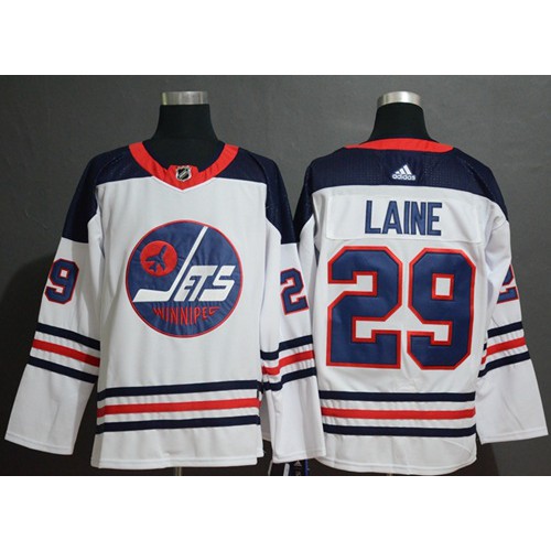 Adidas Winnipeg Jets #29 Patrik Laine White Authentic Heritage Stitched Jersey Men's