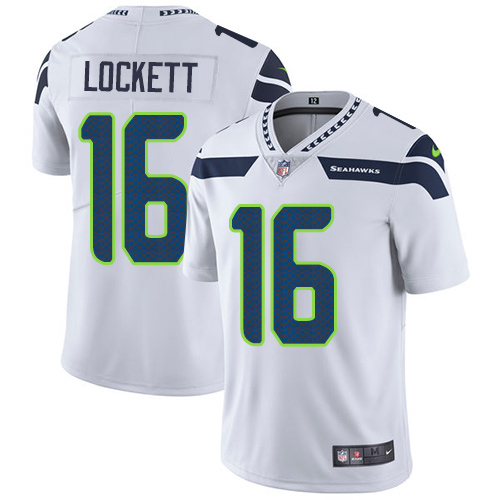 Seahawks #16 Tyler Lockett White Youth Stitched Vapor Untouchable Limited Jersey