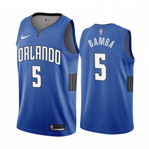 Orlando Magic #5 Mohamed Bamba Blue 2019-20 Statement Edition Jersey Mens