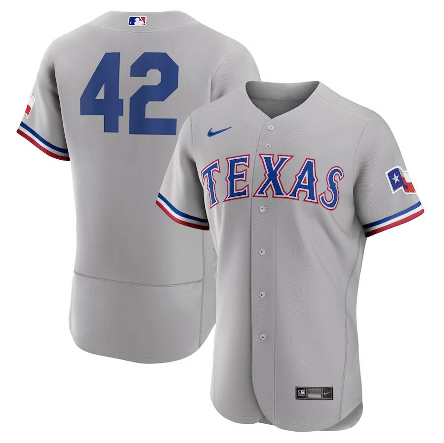 Texas Rangers 2023 Jackie Robinson Day Gray Men's Authentic Jersey