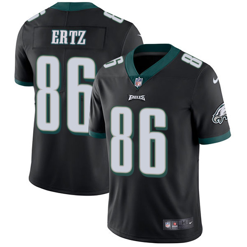 Philadelphia Eagles #86 Zach Ertz Black Alternate Men's Stitched Vapor Untouchable Limited Jersey Men's
