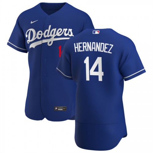 Los Angeles Los Angeles Dodgers #14 Enrique Hernandez Men's Royal Alternate 2020 Authentic Player Jersey Men's