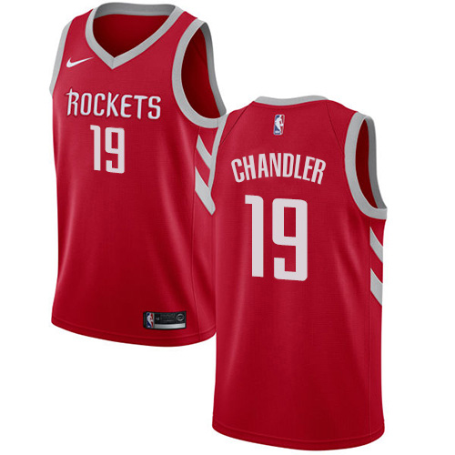Houston Rockets #19 Tyson Chandler Red Swingman Icon Edition Jersey Mens