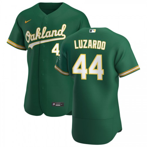Oakland Oakland Athletics #44 Jesus Luzardo Men's Kelly Green Alternate 2020 Authentic Player Jersey Men's