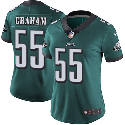 Eagles #55 Brandon Graham Midnight Green Team Color Women's Stitched Vapor Untouchable Limited Jersey