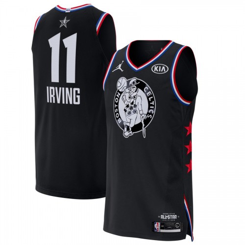 Boston Celtics #11 Kyrie Irving Black Jordan Brand 2019 All-Star Game Finished Authentic Jersey Mens