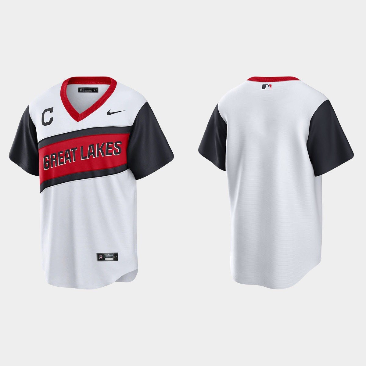 Cleveland Guardians Men's White 2021 Little League Class Game Jersey