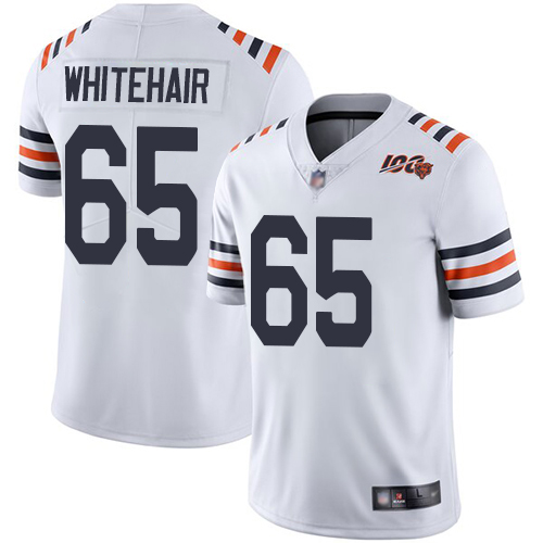 Chicago Bears #65 Cody Whitehair White Alternate Men's Stitched Vapor Untouchable Limited 100th Season Jersey Men's