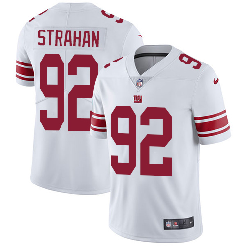 Giants #92 Michael Strahan White Men's Stitched Vapor Untouchable Limited Jersey