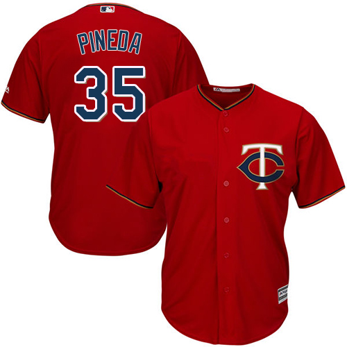 Minnesota Twins #35 Michael Pineda Red Cool Base Stitched Youth Jersey Youth