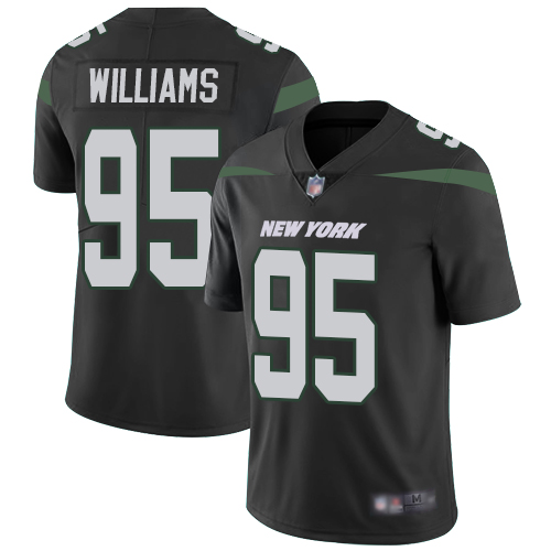 New York Jets #95 Quinnen Williams Black Alternate Men's Stitched Vapor Untouchable Limited Jersey Men's