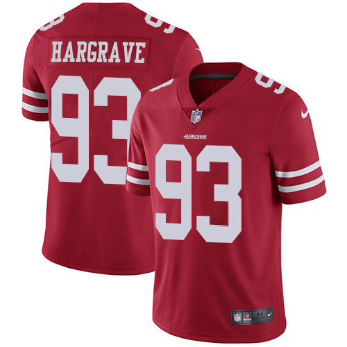 49ers #93 Javon Hargrave Red Team Color Youth Stitched Vapor Untouchable Limited Jersey