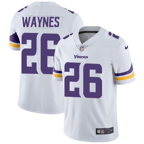 Minnesota Vikings #26 Trae Waynes White Men's Stitched Vapor Untouchable Limited Jersey Men's