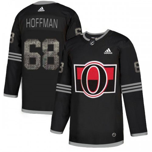 Adidas Ottawa Senators #68 Mike Hoffman Black_1 Authentic Classic Stitched Jersey Men's