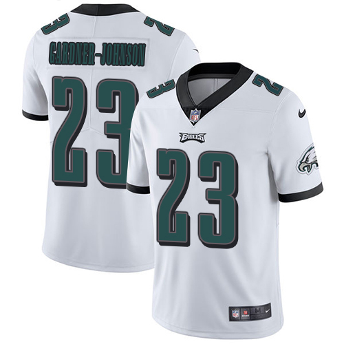 Eagles #23 C.J. Gardner-Johnson White Men's Stitched Vapor Untouchable Limited Jersey