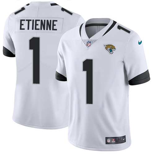 Jaguars #1 Travis Etienne White Men's Stitched Vapor Untouchable Limited Jersey