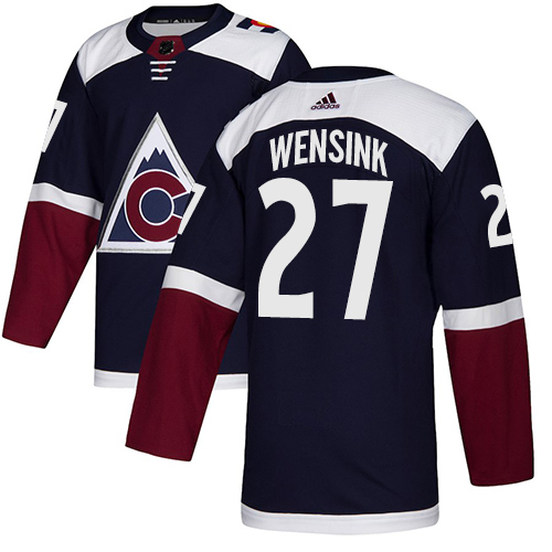 Adidas Colorado Avalanche #27 John Wensink Navy Alternate Authentic Stitched Jersey Men's