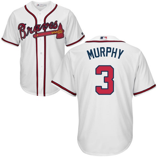 Atlanta Braves #3 Dale Murphy White Cool Base Stitched Youth Jersey Youth