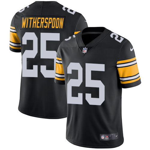 Steelers #25 Ahkello Witherspoon Black Alternate Youth Stitched Vapor Untouchable Limited Jersey