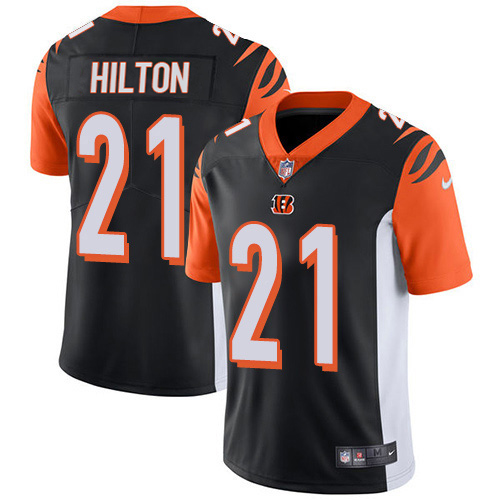 Cincinnati Bengals #21 Mike Hilton Black Team Color Youth Stitched Vapor Untouchable Limited Jersey Youth